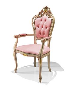 1323/A, Classic chair with arms for hotel