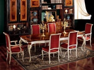 Display armchair 838 P, Armchair for dining room, classic style