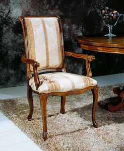 Regency chairs with armrests, Dining chair with armrests