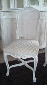 3310 CHAIR LUIGI XV, Chair with cane backrest, Louis XV