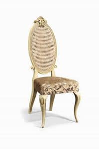 Art. 502s, Classic chair made of carved wood and Vienna straw