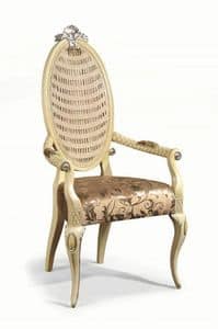 Art. 502p, Chair with padded armrests and backrest in cane