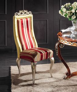 Art. 517s, Chair padded with a classic style, with carvings