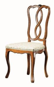 Modigliani RA.0987, Walnut chair, styled '800, for classic dining rooms
