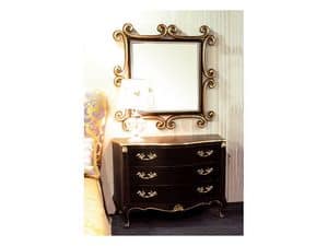 Art. 1787, Classic dresser, 3 drawers, for hotels and luxury homes