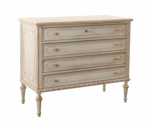 Dresser 3441, Classic design dresser with gold leaf details