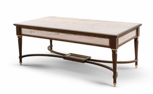Coffee table 5033, Coffee table with Rosa Portugal marble top