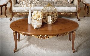 Fenice Art. 1214 - 1614, Oval wooden coffee table