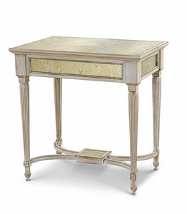 Side table 5035, Side table with elegant antique mirror top