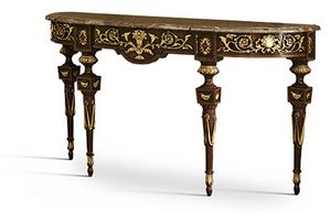 2577, Carved console with marble top