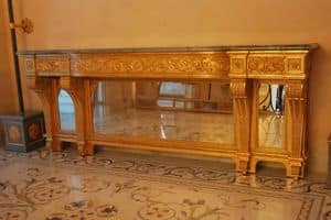CONSOLE TABLE ART. CL 0061, Neoclassical carved console table, for hotels and villas