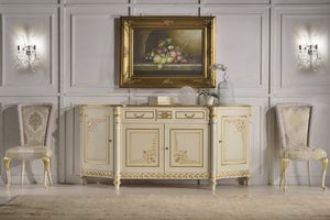 Art. 2070/L, Classic sideboard with gold leaf decorations