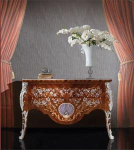 Art. 396, Sideboard of luxury wood, with 2 drawers, hand carved