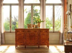 Art. 405, Sideboard with 3 doors and 3 drawers, inlaid