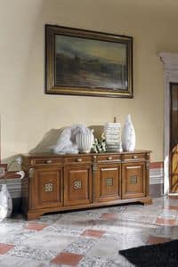 Art. 42394 Puccini, Sideboard with 4 doors and 4 drawers, in classic style