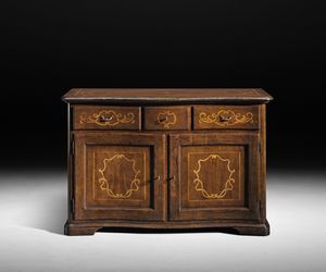 Art. C6 sideboard, Classic style small sideboard, with curved drawers