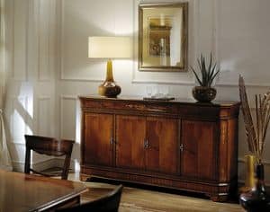 C 102, Mahogany sideboard, in classic style, inlaid