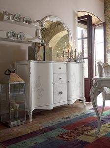 Carpi cupboard, Classic style cupboard, with handmade decorations
