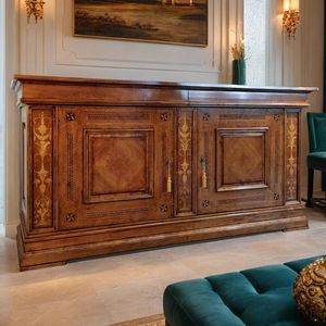 Mobili dAutore BELLON300, Fountain model inlaid sideboard