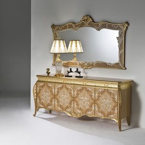 Palazzo PL215, Luxury sideboard with golden carvings