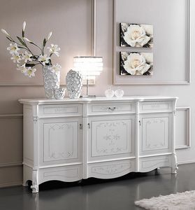 Prestige Art. 606, Sideboard with handcrafted decorated fronts
