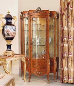 Art. 71, Traditional display cabinet for stays, with 1 door, floral decorations