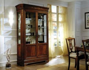 C 201, Classic display cabinet in mahogany, inlaid and veneered