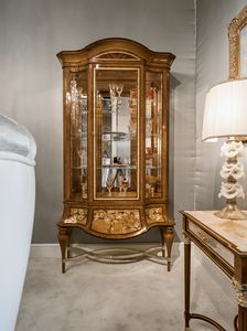Showcase 1432, Luxury inlaid display cabinet
