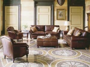 Caff Sofa, Classical style sofas for halls and waiting areas