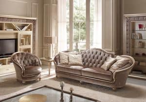 Eden, Sofa hand carved, luxury classic style