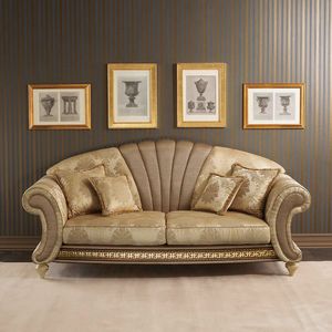 Fantasia sofa, Sofa in neoclassical style, with central fan-shaped panel
