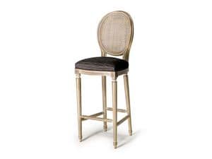 Art.448 barstool, Louis XVI style stool, for bars and pubs