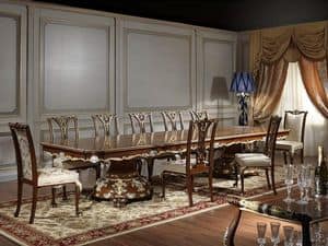 Art. 951/3 table Louis XV, Majestic table for dining room, Louis XV style
