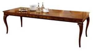 Saint Matr VS.5560, Extensible table in walnut, for hotels and restaurants