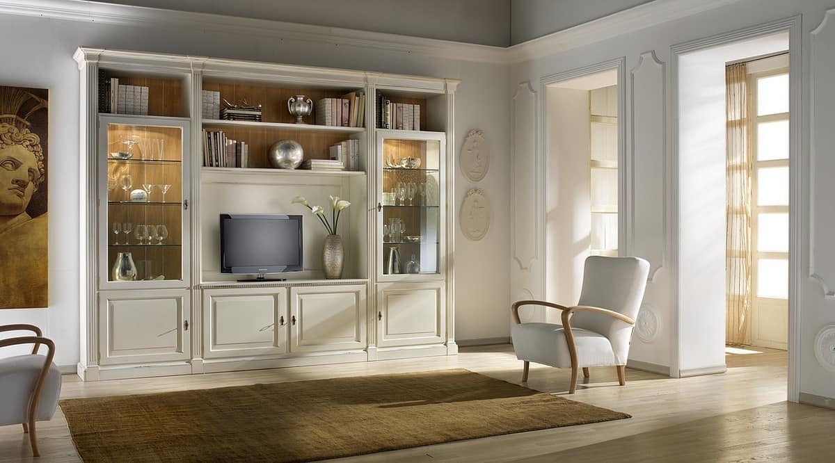 TV cabinet, lacquered, classic, handmade | IDFdesign