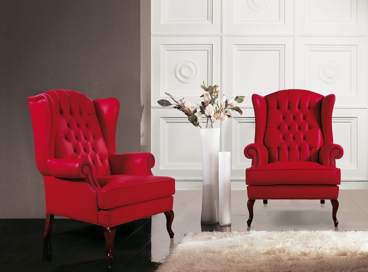 Louis XVI style living room, armchair rialto