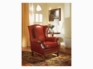 Harward, Elegant bergre armchair, for naval furnishing