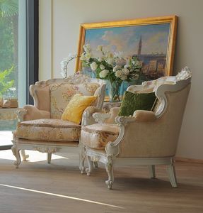 Serena armchair, Luxurious hand-crafted armchair