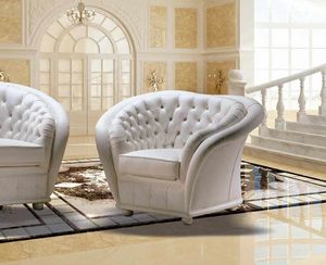 VERSAILLES armchair, Classic capitonn armchair