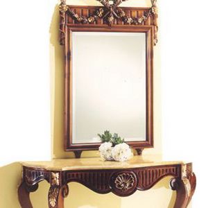 2935 mirror, Mirror with carved wooden frame