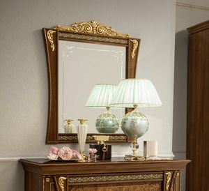 Aida mirror, Classic style mirror, with wooden frame