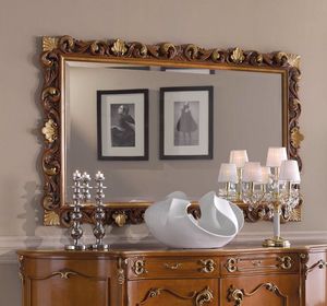 Chippendale rectangular mirror, Classic mirror, carved frame