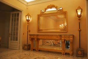 MIRROR CR 0060, Carved classic mirror, for luxury hotels and villas