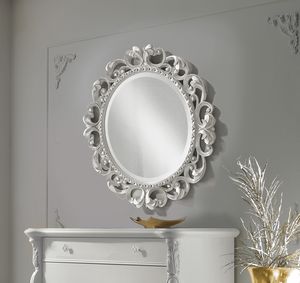 Puccini Art. 7511, Round carved mirror