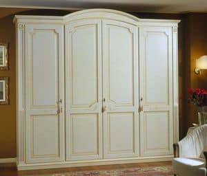 Elios wardrobe, Wardrobe in wood with shelves and drawers