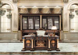 F950/D, Inlaid desk for classic luxury Office