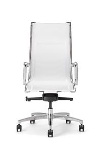 Aalborg Air 01, Executive chair with high backrest in mesh