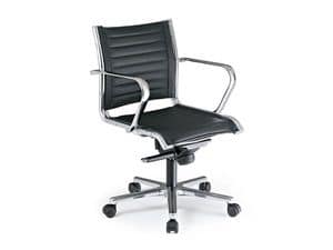 Origami TD executive 70020, Directional office chair, covered in leather