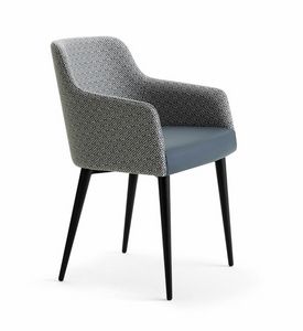 Aston Met, Modern armchair with metal legs
