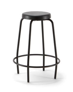 Duke 04, Metal stool with round seat